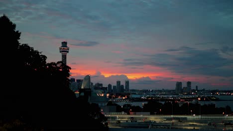 the beautiful view in yokohama