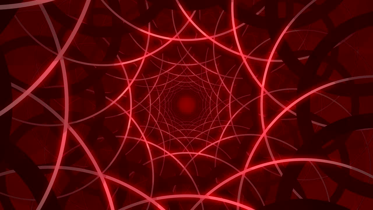 Animazione astratta di sfondo rosso a spirale
