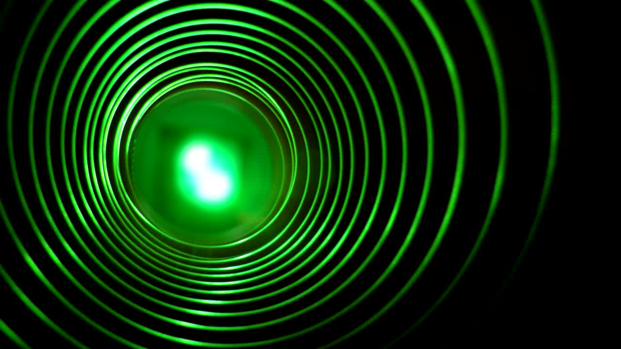 Abstract conceptual background with futuristic high tech wormhole tunnel