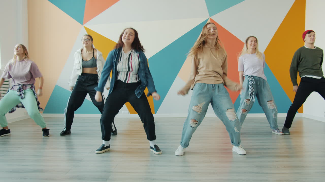 Teenagers Dancing in a Class