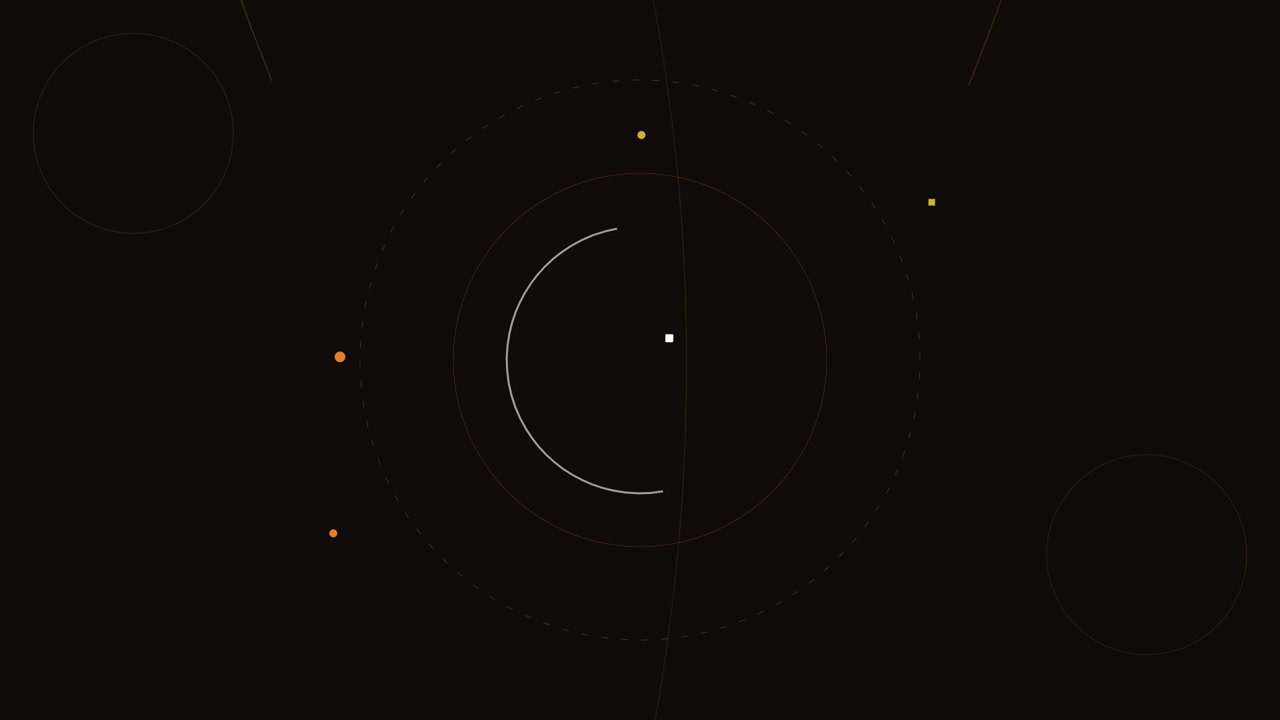 Abstract Minimalist Motion Graphics with Rotating Geometric Shapes
