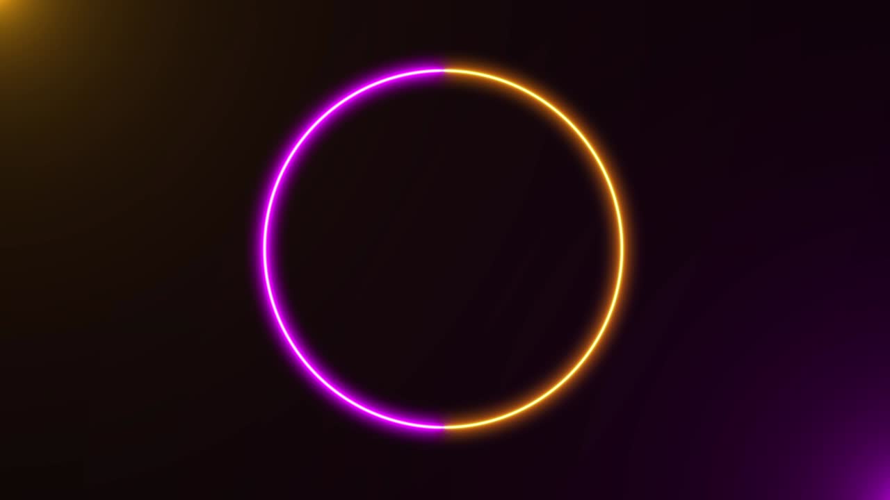 4k abstract neon brillo color movimiento sin costuras de arte de bucle de fondo abstracto pantalla de movimiento de fondo formas de círculo animado. líneas de bucle diseño colorido, animación en bucle.