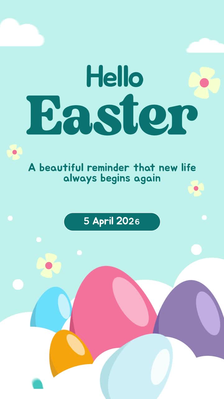 Titolo per Social Media di Pasqua in After Effect
