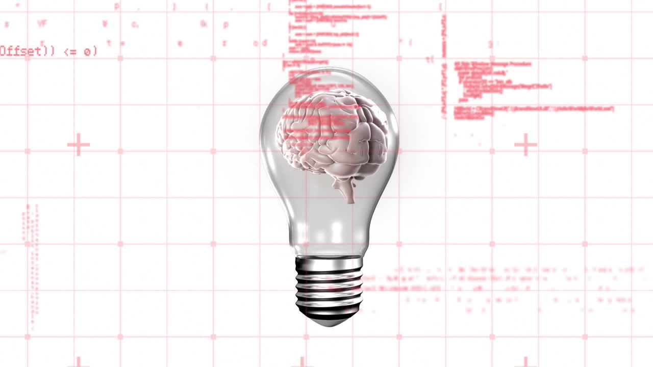 cerebro dentro de una bombilla