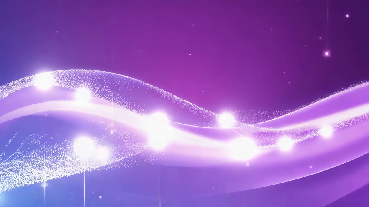 Abstract Glowing Purple and Blue Light Streaks Background