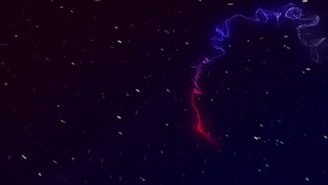 animation of shapes and spots on black background