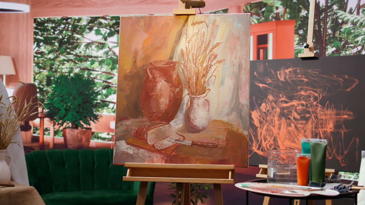 Still Life Painting in an Art Studio