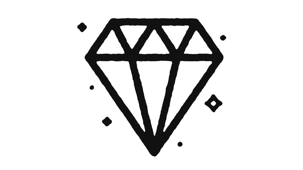 Jewelry Icon Animation Footage & Alpha Channel