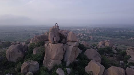 Antenne:-Hampi-Landschaft-In-Indien