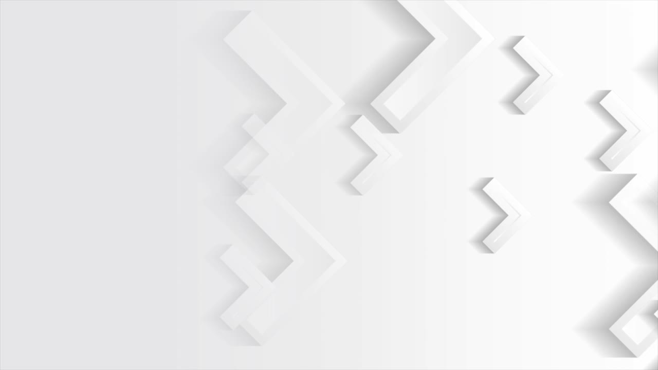 diseño de movimiento de tecnología con flechas de papel gris blanco