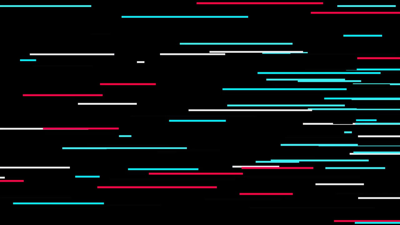 Effetto glitch astratto con linee orizzontali in movimento