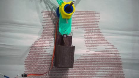 3d printed robot arm with audio visualization