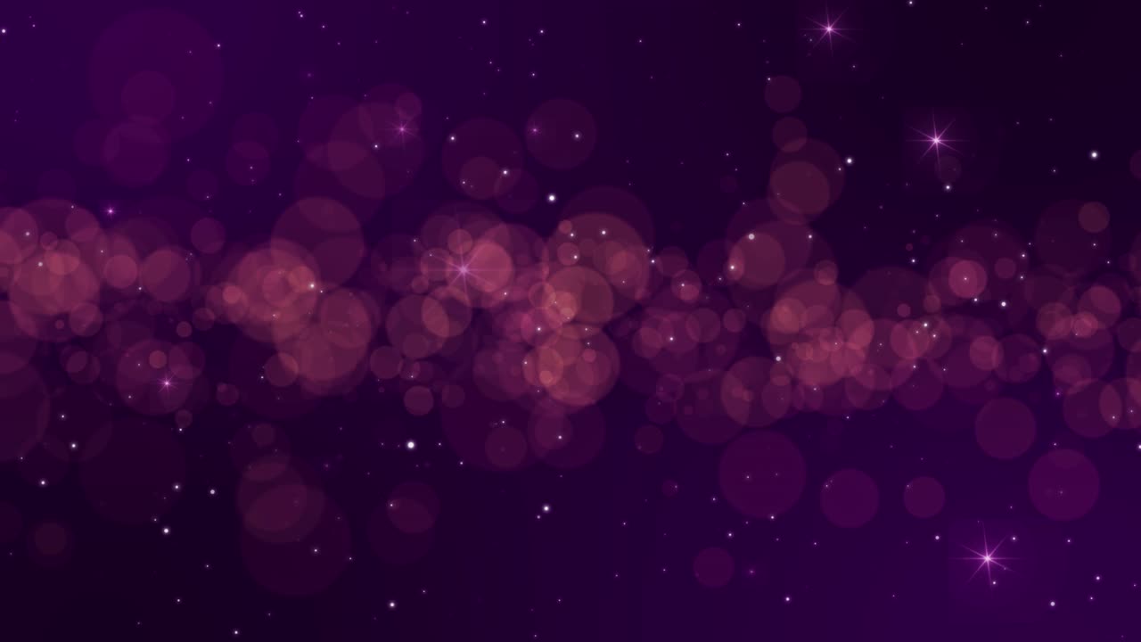 Partículas de movimiento con bokeh de polvo y premios brillantes en 4K, fondo abstracto con cola parpadeante