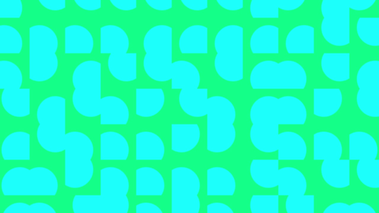 Seamless geometric background with various dynamic tiles. Abstract moving pattern with multicolor geometric shapes. Motion graphic background in a flat design with geometric elements