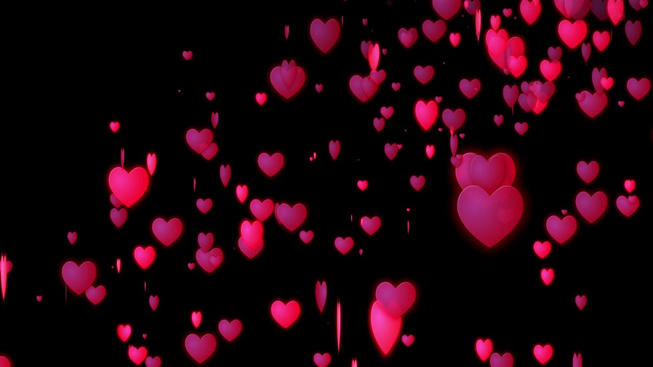 심장 마크 입자 애니메이션 모션 그래픽