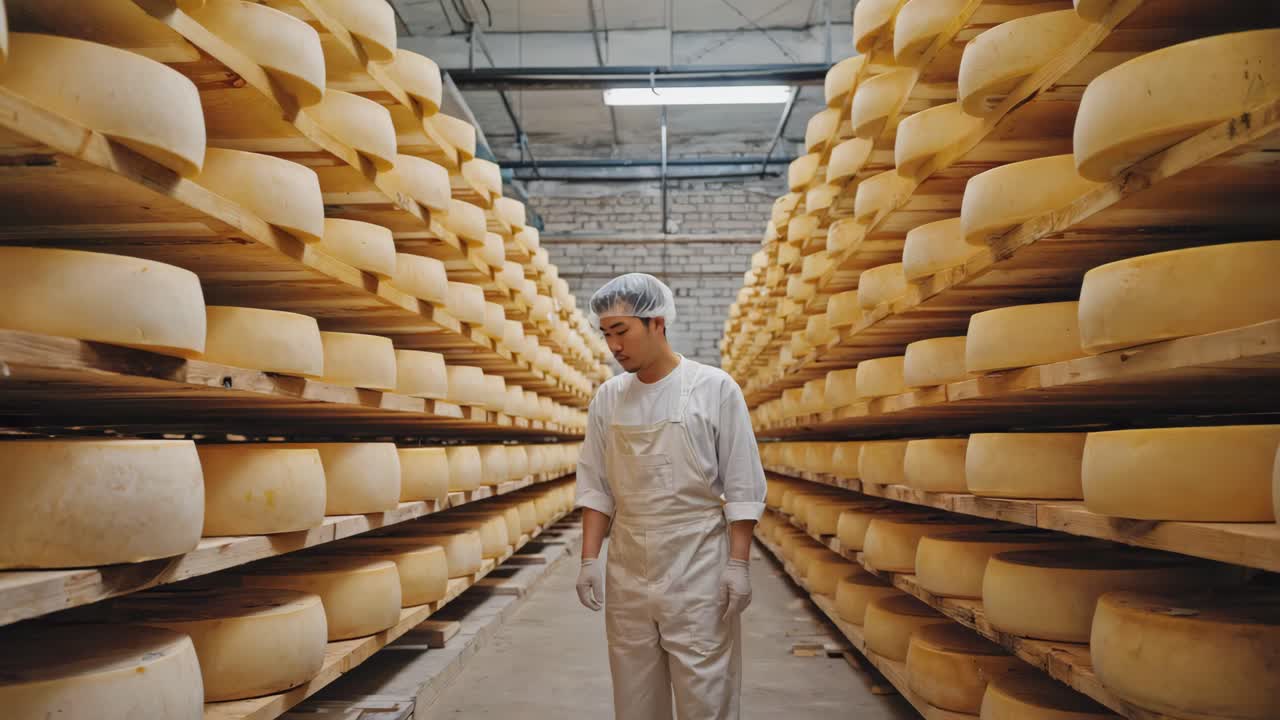 Cheese Aging in a Factory