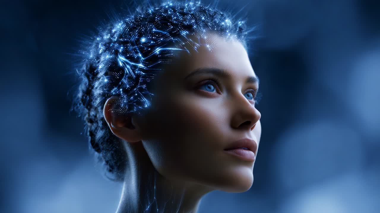 Futuristic AI Woman