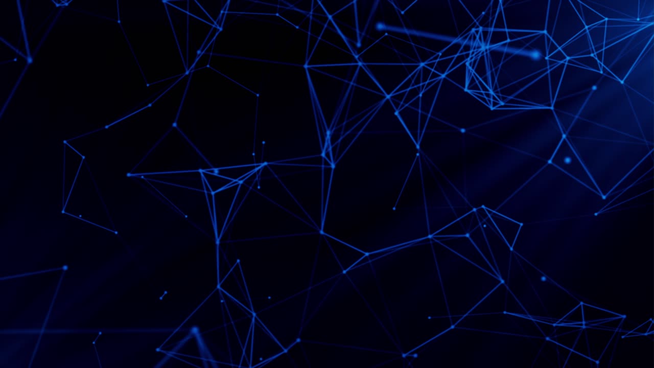 Abstract Blue and Black Geometric Background
