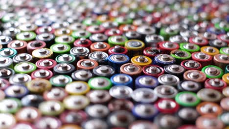 lots of old used corrosive batteries close up of positive end aa batteries lots of old used corrosive batteries close up of positive end aa batteries selective focus
