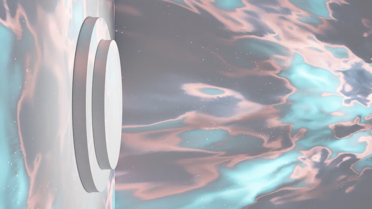 전자 상거래 판매 할인 및 액체 배경 3d 렌더링 애니메이션 트리핑 사이키델릭 회색 물