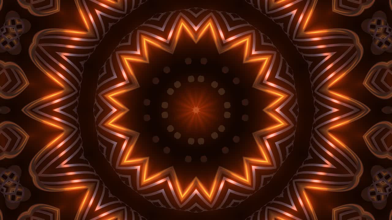 Motivo Mandala Astratto Luminoso