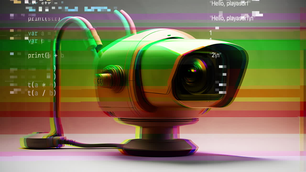 cctv 카메라가 ai로 만들어졌습니다.