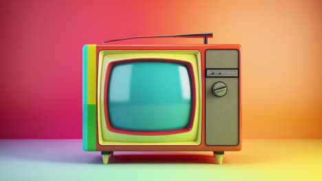 ai retro television sets with overlayed film glitch textures