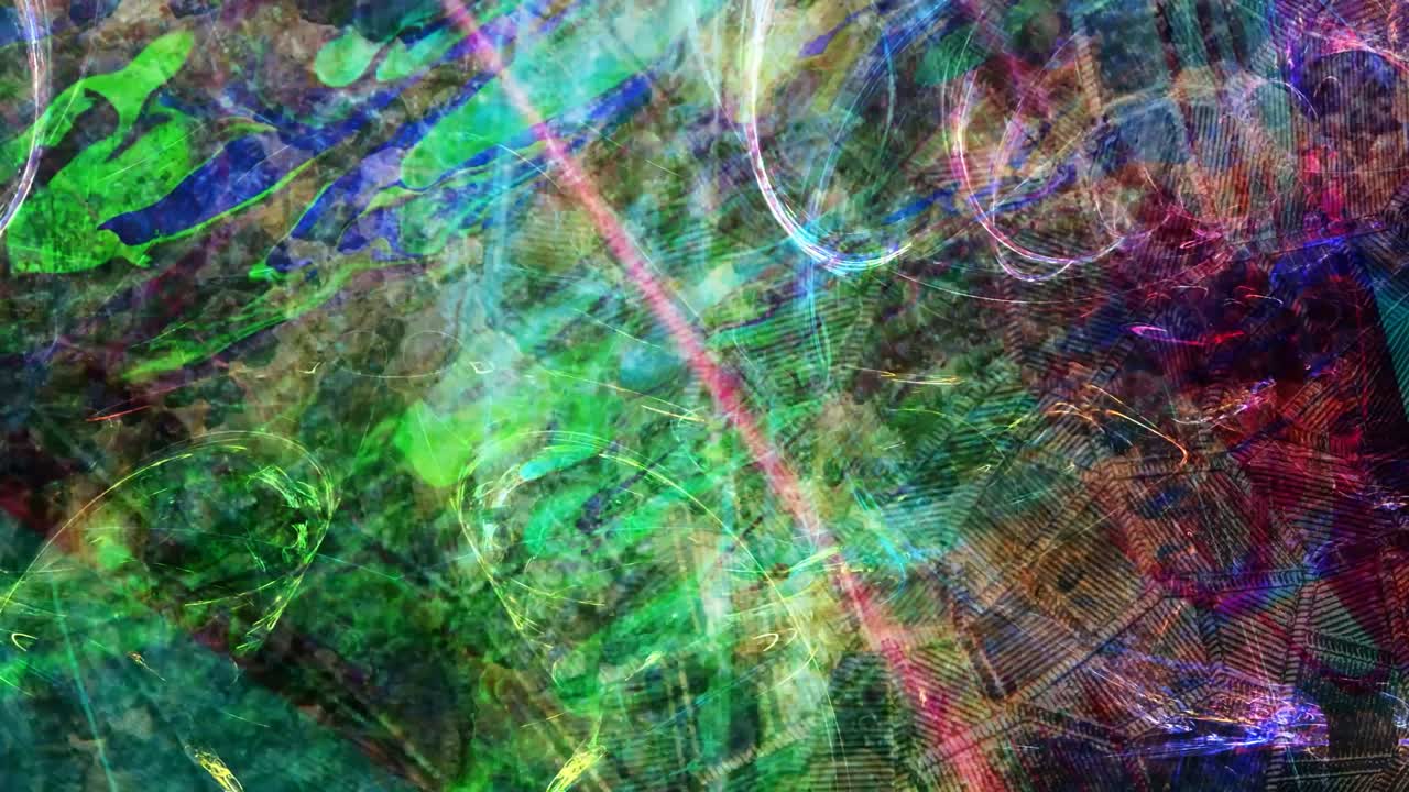 el ectoplasma verde y púrpura se mueve y gira de manera espeluznante - animación de fondo de movimiento de bucle sin costuras de 4k