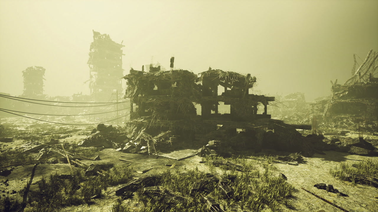 Forsaken terrain saturated with harmful residues and rusted constructions