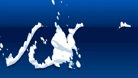 smoke animation from fast movement. animation element for game. cartoon steam clouds. loop blue animation.