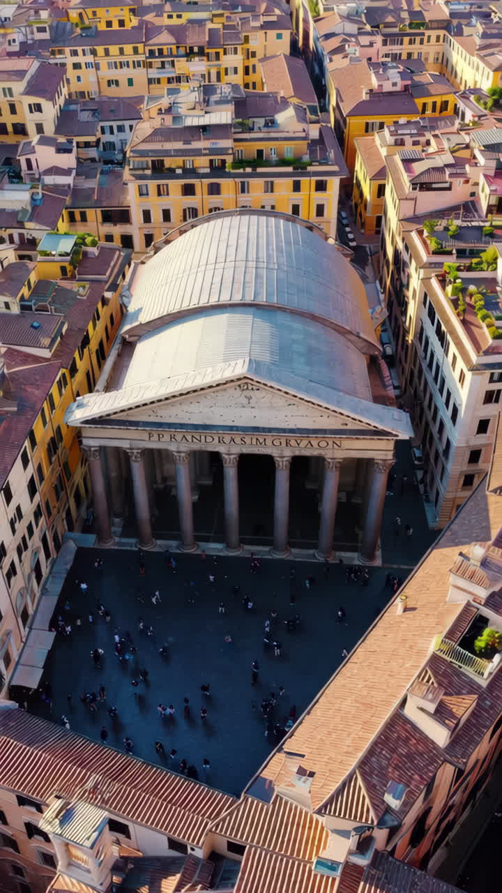 Aerial view of the Basilica di Santa Maria Maggiore in Rome