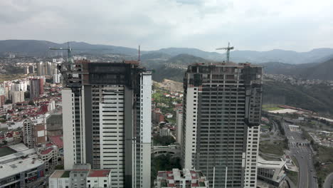 view of housing under construction in mexico city