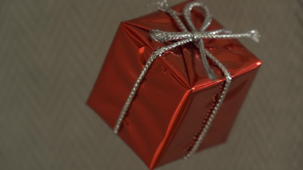 close up of christmas present decoration