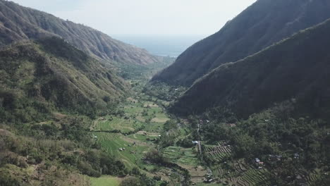 landscape of amed coast in karangasem regency of bali indonesia