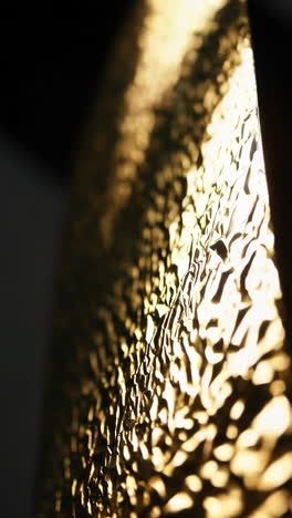 gold textured wall detail