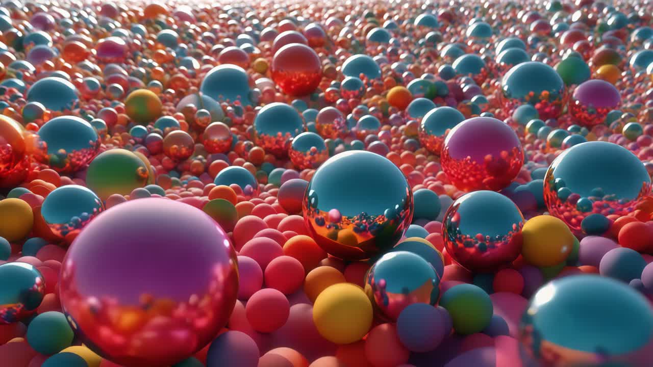 esferas abstractas coloridas