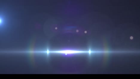animación de luces brillantes que se mueven sobre un fondo azul