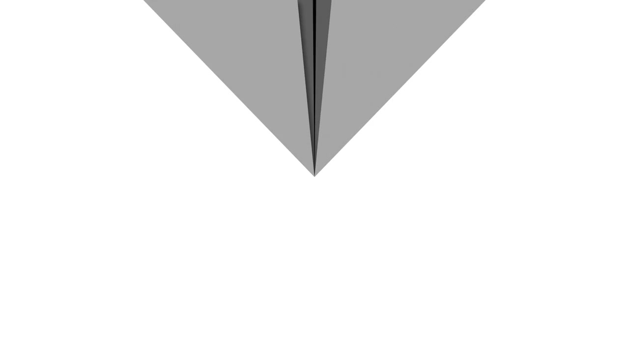 Abstract Geometric Transition with Expanding Grey Shapes on White Background