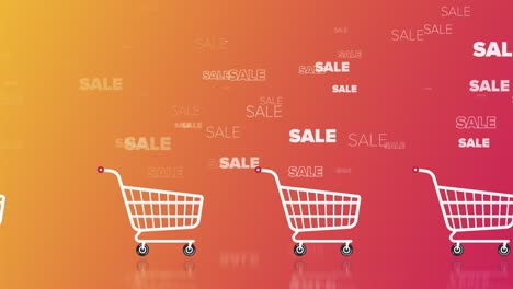 fondo del carrito de compras. abstracto limpio, simple y brillante animación de fondo. hermoso diseño de movimiento. los conceptos de negocios, finanzas, tecnología, futurista, internet, datos, fibra óptica, velocidad, inalámbrico, web, móvil, sin costuras, loopable