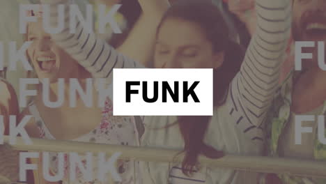 animation of funk over people having fun