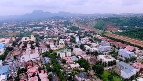 Ariel-Shot-of-Abuja,-federal-capital-territory-of-Nigeria
