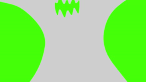 ghost animation, flat design on green screen chroma key, halloween graphic element