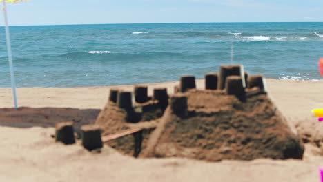 sandcastle on the beach