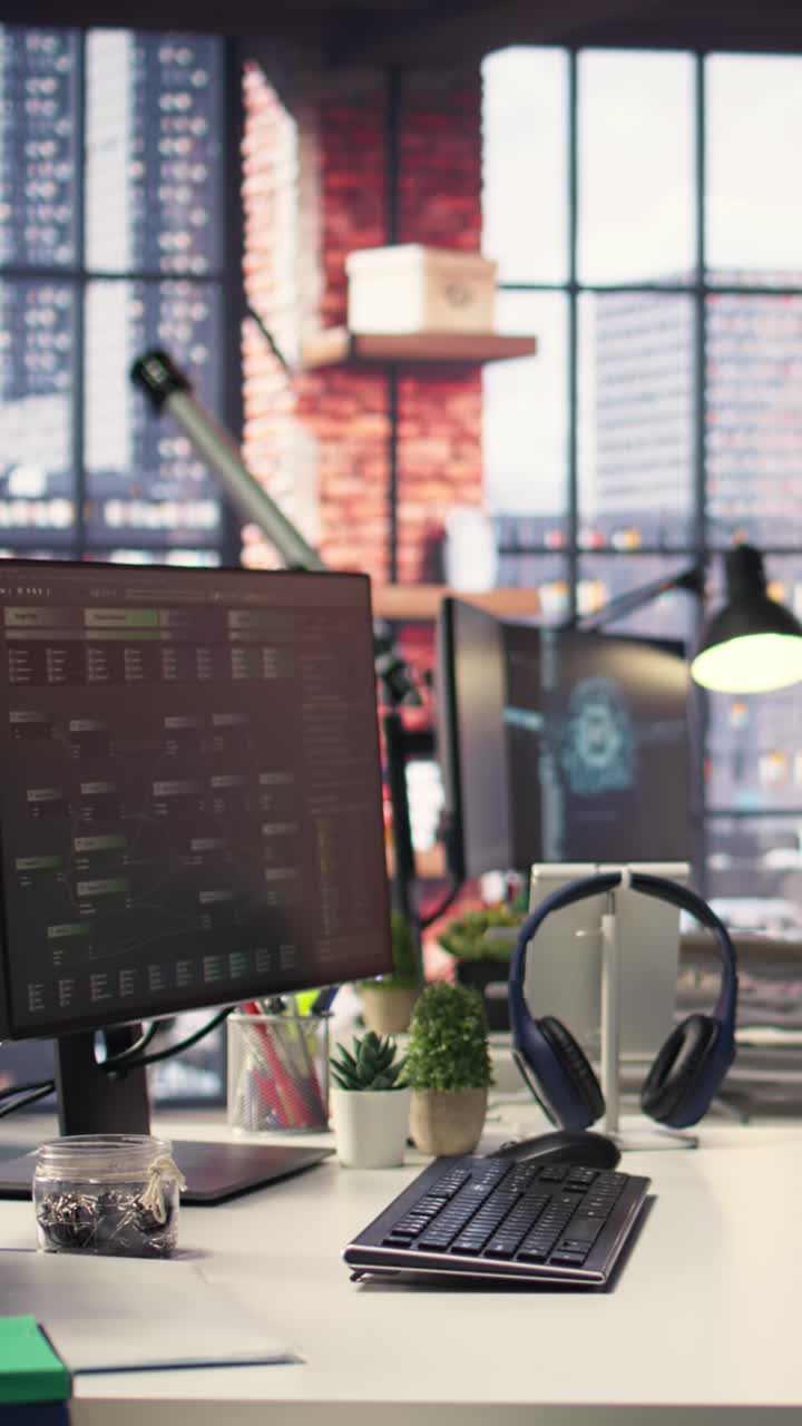 Vertical Video Agency setup showcases a high tech digital system used for deep learning