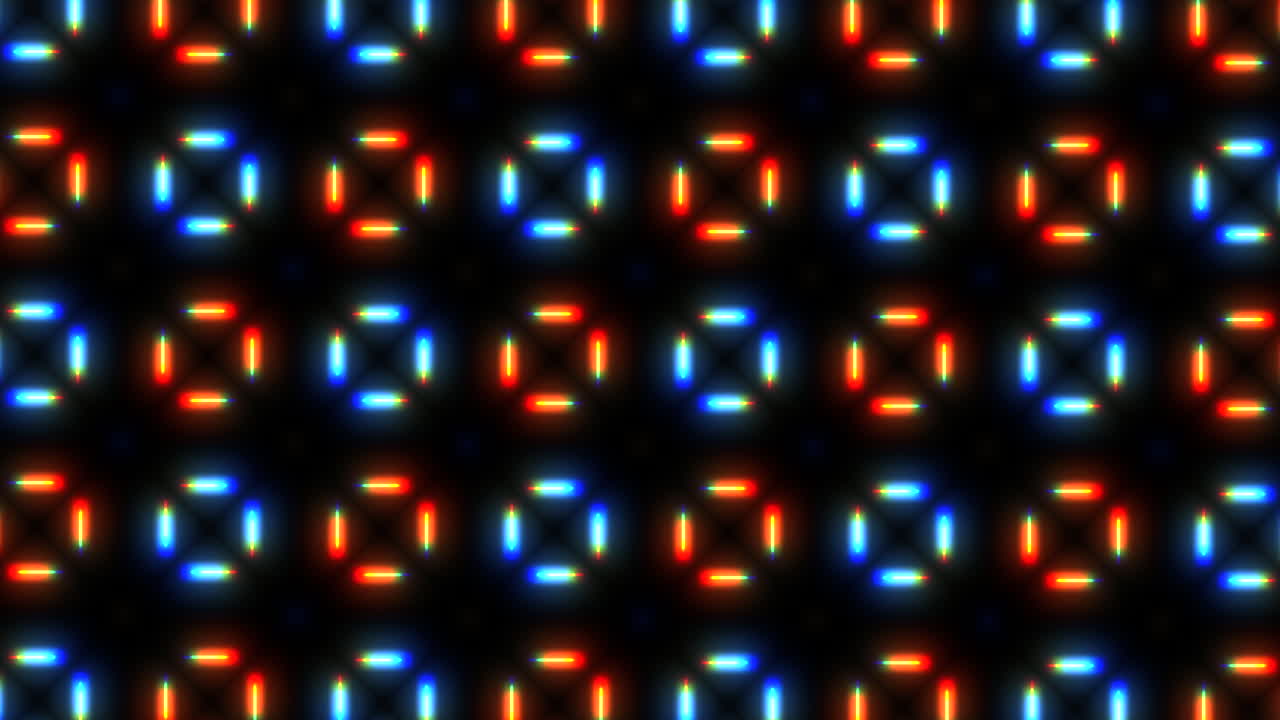 patrón de líneas digitales y de neón en filas