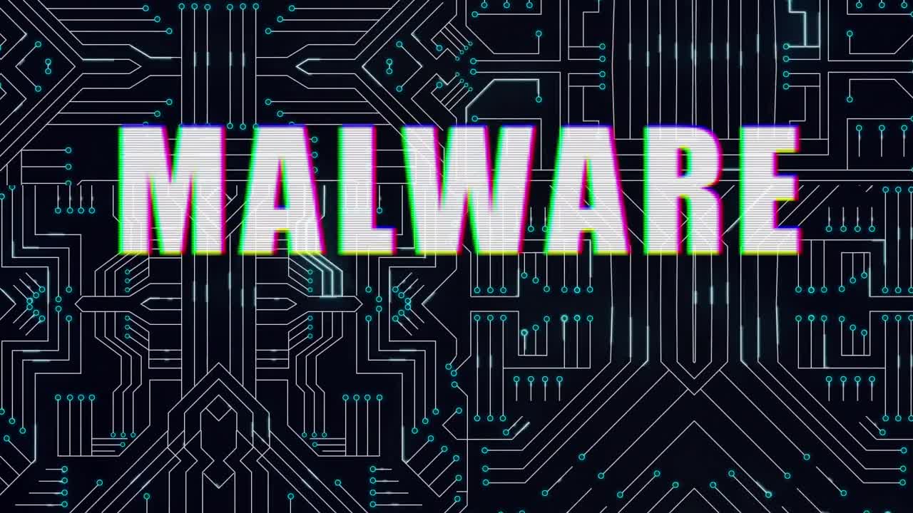 Malware text against microprocessor in background