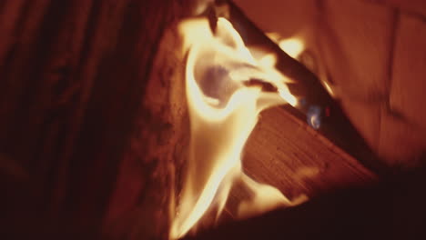 cozy fireplace flames