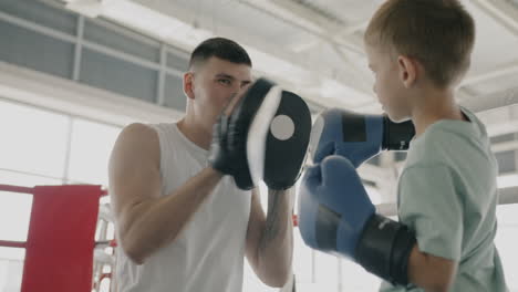 sesión de entrenamiento de boxeo