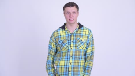 young handsome hipster man