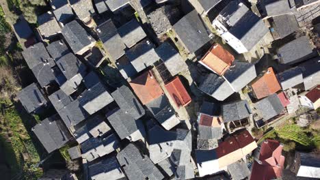 The-beautiful-village-of-Piódão-in-Portugal,-with-houses-made-of-shale-stone